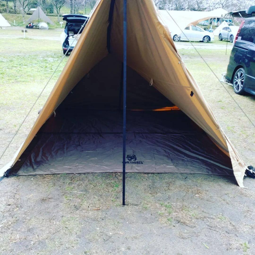 バンドックソロティピー用前幕（タン） 説明書より簡単。ソロティピー1TC用フロントウォールの張り方のコツ