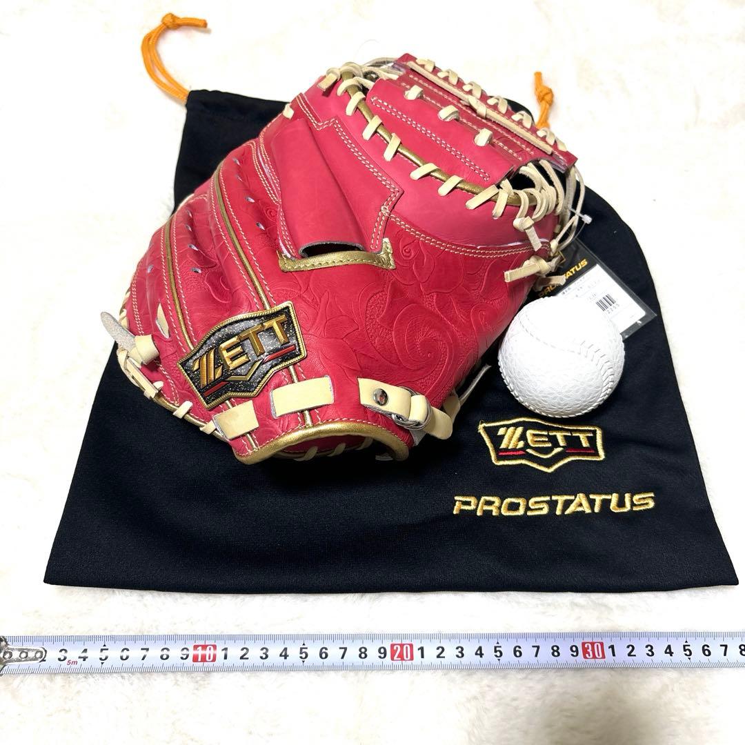 定価税込44000円！ゼットプロステイタス軟式　キャッチャーミット　母の日モデル プロステイタス ゼット 軟式 キャッチャーミット 森モデル ZETTOMO