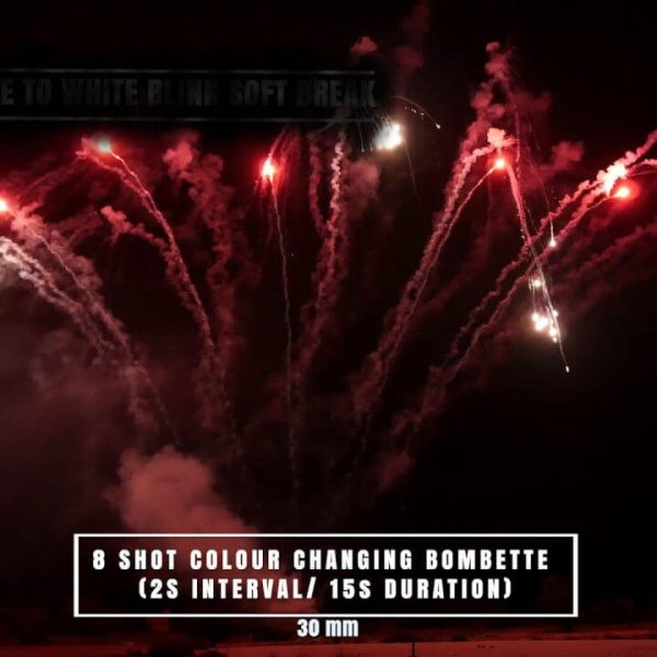30mm Colour Changing Bombette – Ricasa Fireworks / Batería multidisparo Bombetas cambio de color de 30mm