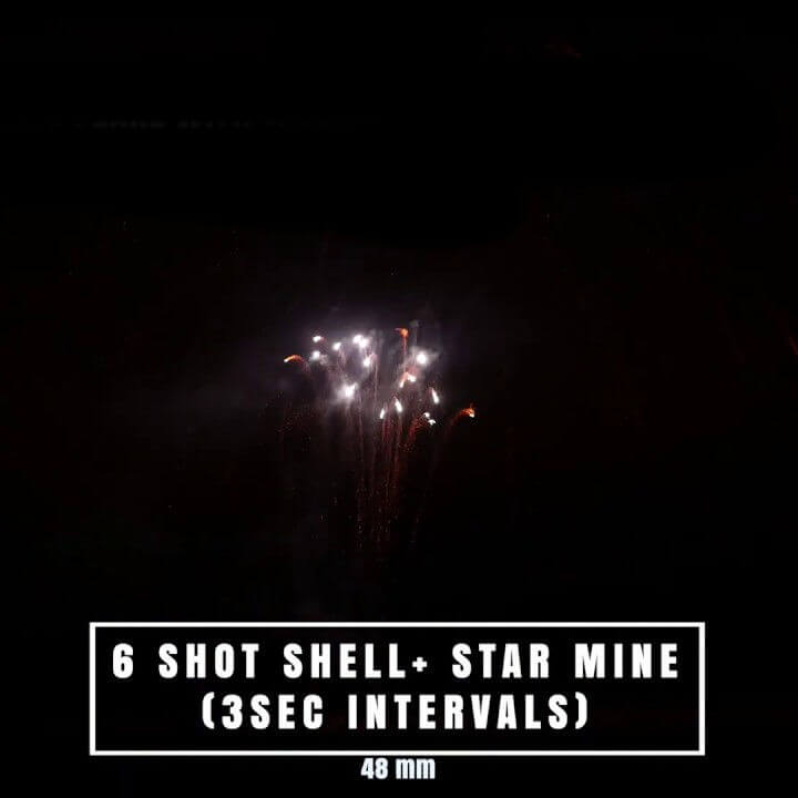 48mm Shells + Star Mine Ricasa Fireworks / Batería multidisparo Carcasa+Volcán de 48mm