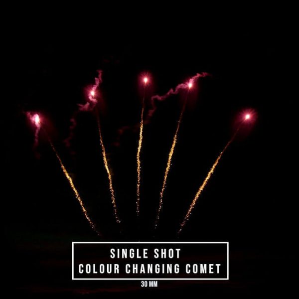 Single Shot Colour Changing Comet 30mm / Cometa cambio de color 30mm